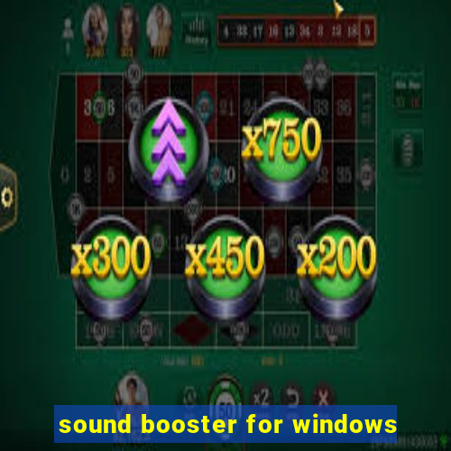 sound booster for windows